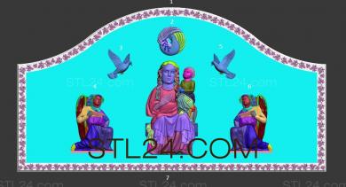 Religious panels (PR_0279) 3D models for cnc